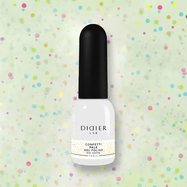 Didier Lab Confetti Pale gellakk jelly gul konfetti