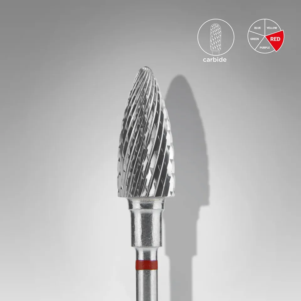 Staleks Expert hardmetall fresebor kongle rød 6 mm