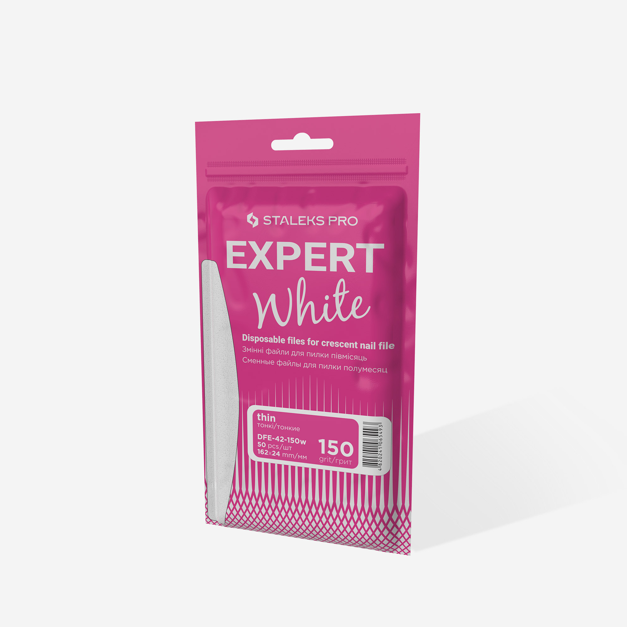 Staleks Expert 42 halvmånefil refil 150 grit 50 stk