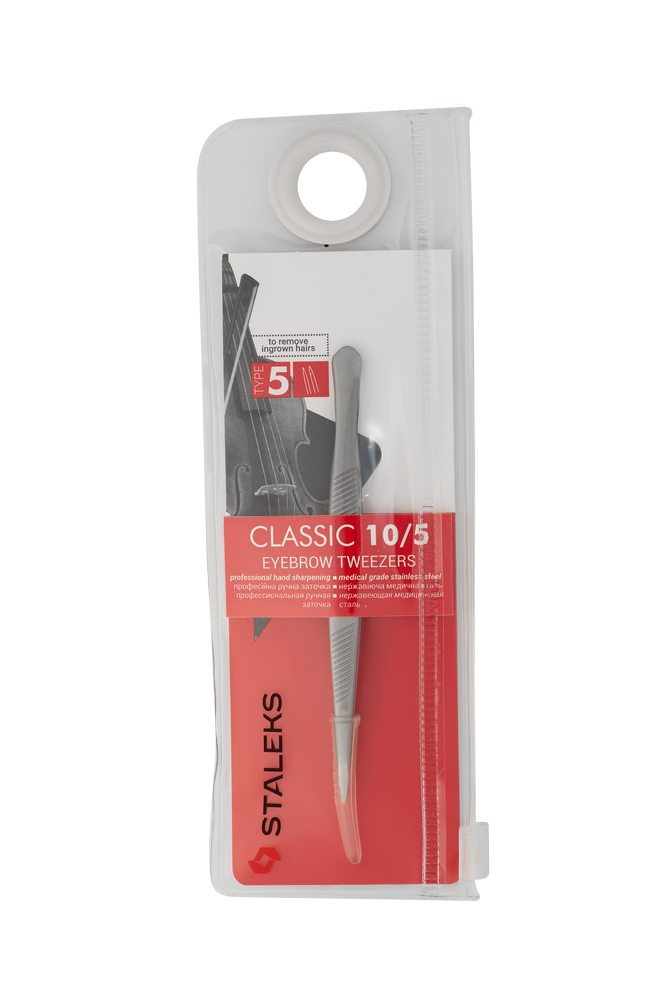 Staleks Classic 10 Type 5 pinsett rustfritt stål