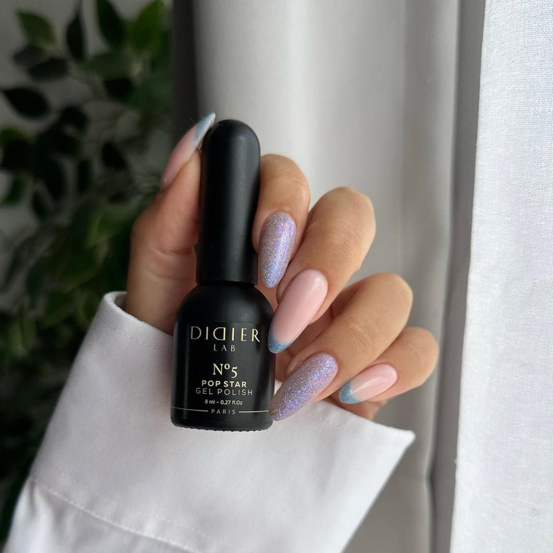 Didier Lab Pop Star No5 gellakk blå glitter