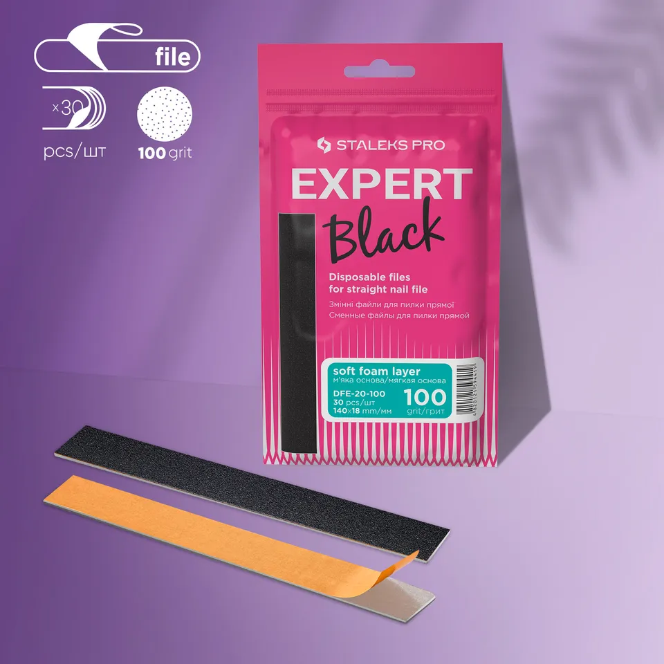Staleks Pro Expert 20 refillputer 100 grit 30 stk myk