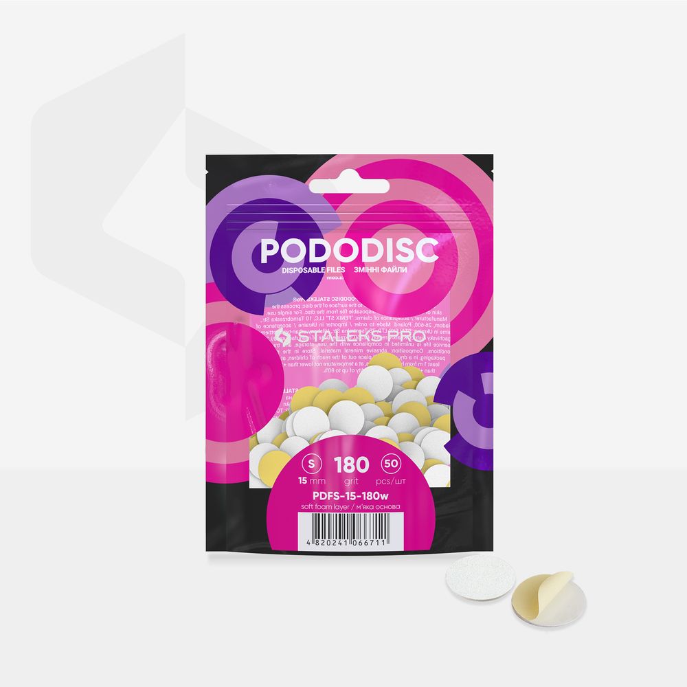 Staleks Pododisc S Expert engangsfiler 180 grit 50 stk